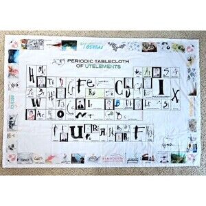 Ralph Steadman Gonzo Art Periodic Tablecloth Of UT Elements Pharmaceutical Promo